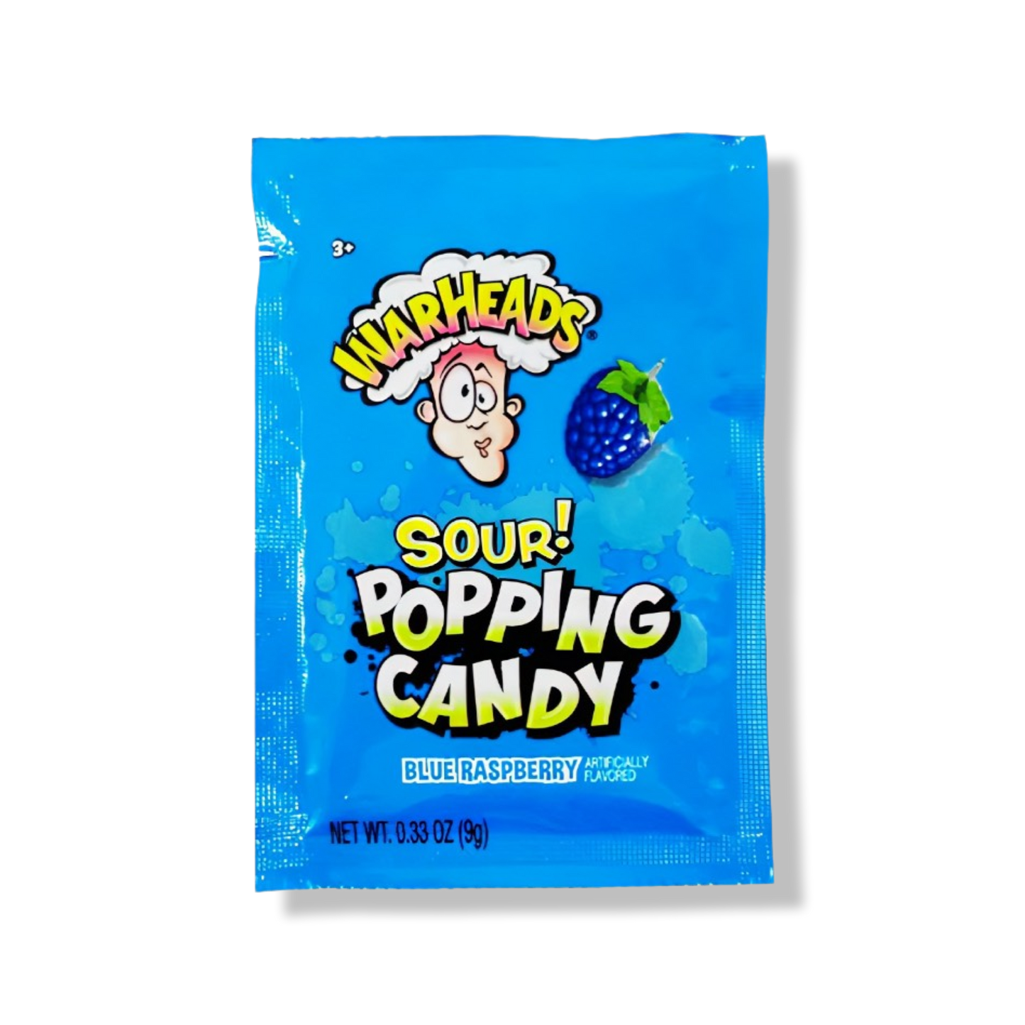 Warheads Blue Raspberry Sour Popping Candy 9g