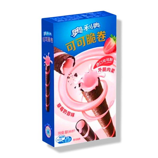 Oreo Crispy Roll - Japan - Strawberry Shake Flavour 50g