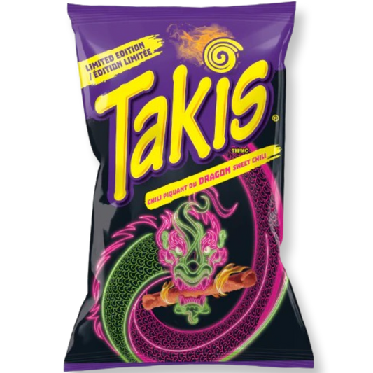 Takis Dragon Spicy Sweet Chilli Limited Edition (Canada) - HUGE BAG 9.9oz (280g)