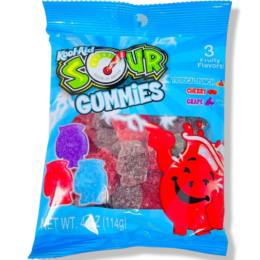 Kool Aid Sour Gummies Peg Bag 114g (4oz)