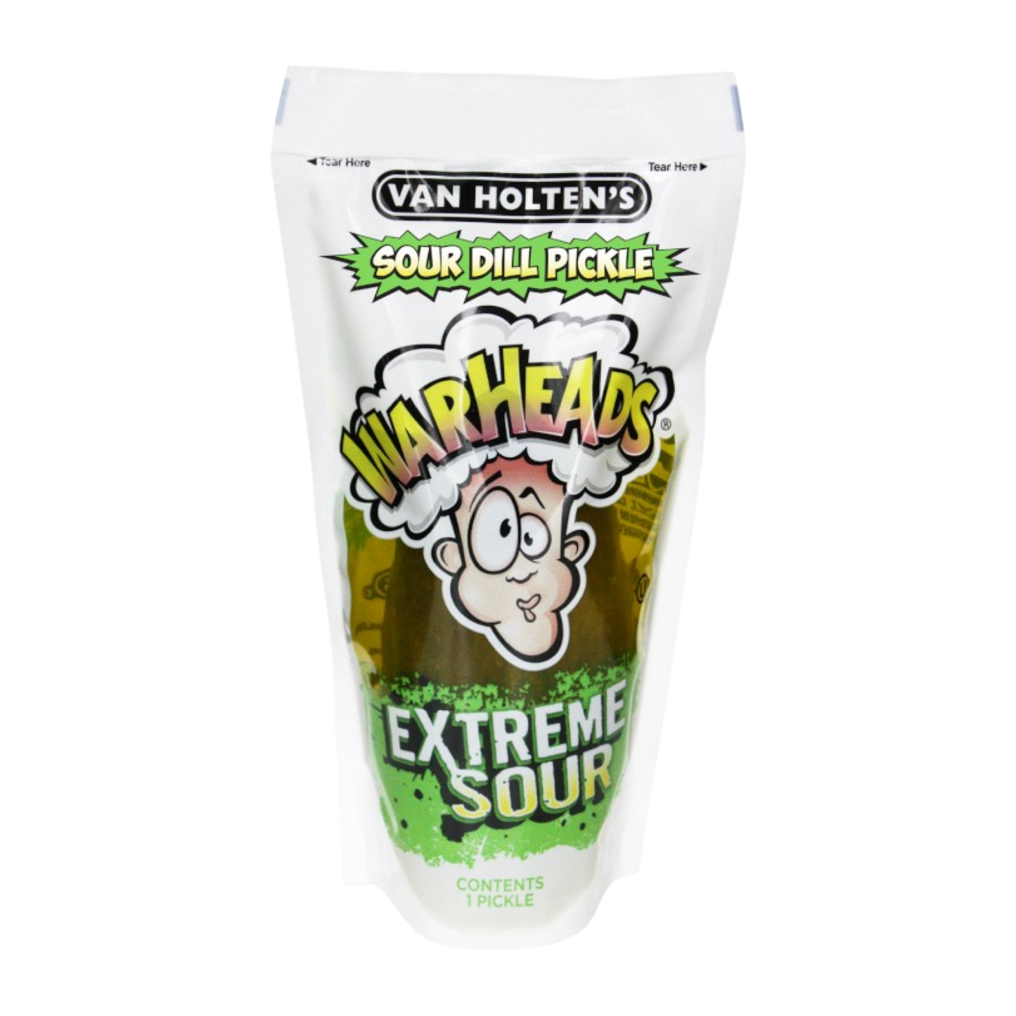 *NEW* Van Holten’s WARHEADS Jumbo Pickle In A Pouch