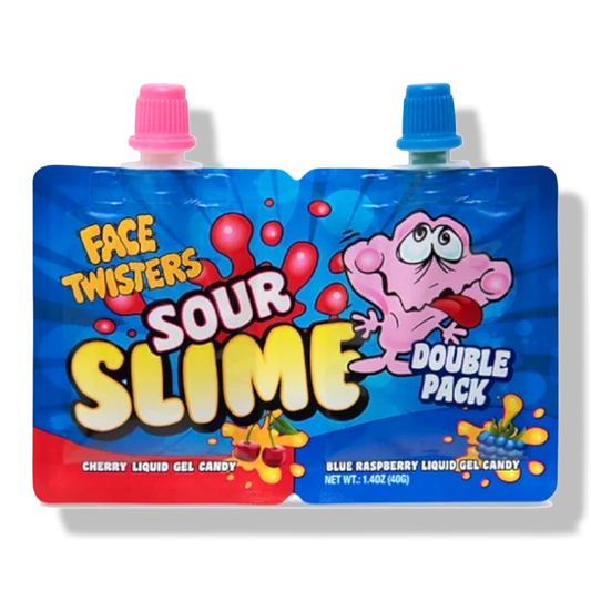 Face Twisters Sour Slime Double Pack - 1.4oz (40g)