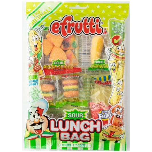 Efrutti Sour Gummy Lunch Peg Bag (77g)
