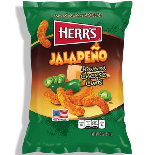Herr’s Jalapeño Cheese Curls Large Bag 85g
