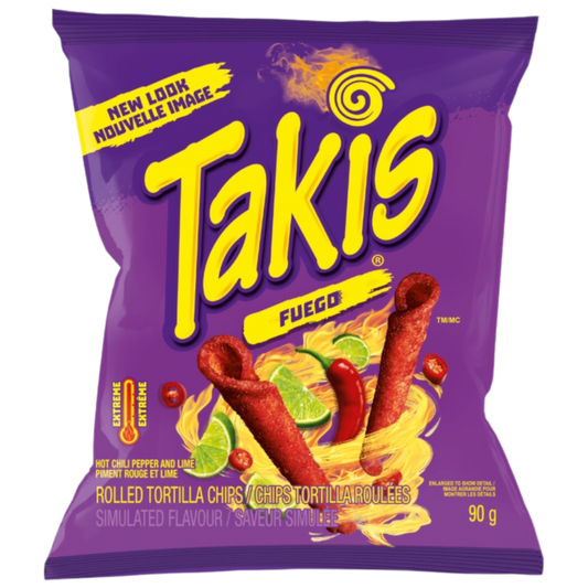PAST BBD Takis Fuego Rolled Tortilla Corn Chips - Large Bag (113g)