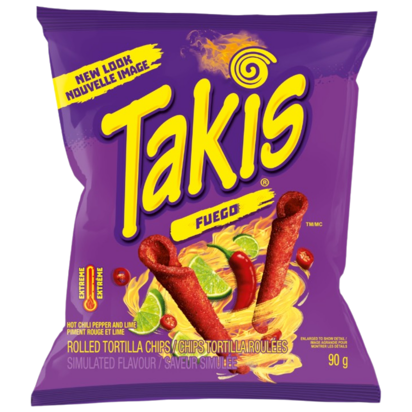 PAST BBD Takis Fuego Rolled Tortilla Corn Chips - Large Bag (113g)